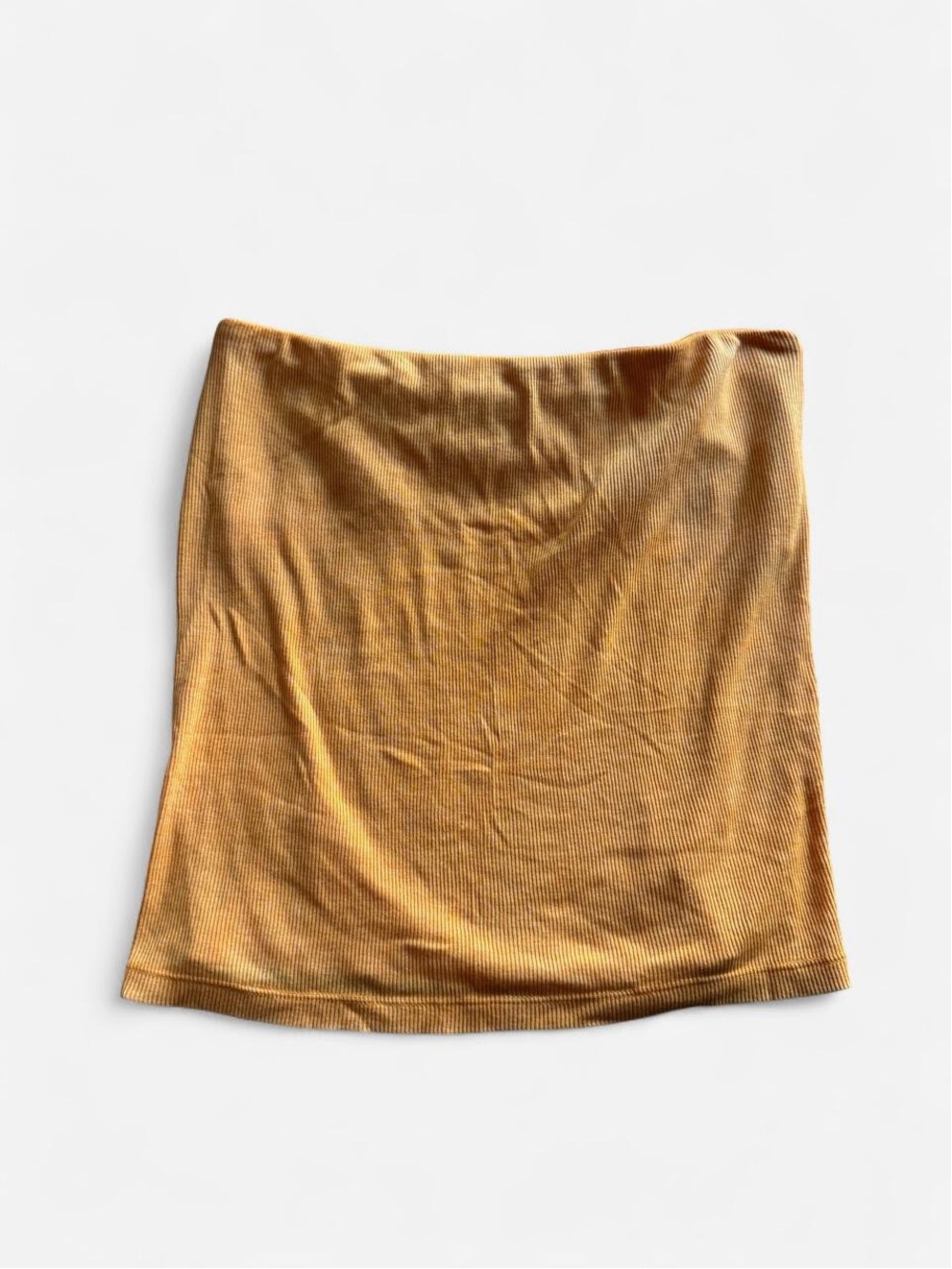 aerie Ribbed Mini Skirt in Mustard